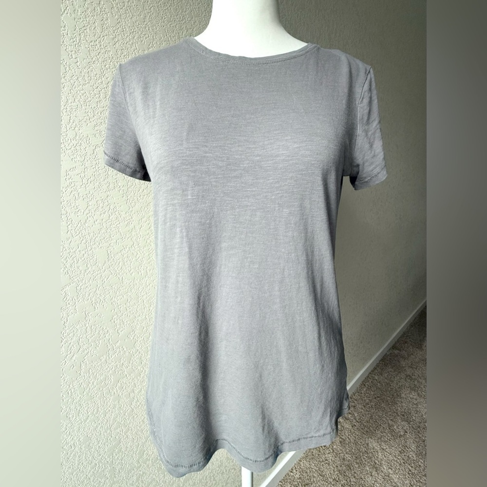Primary Gray Crewneck Cotton Tee Shirt XS